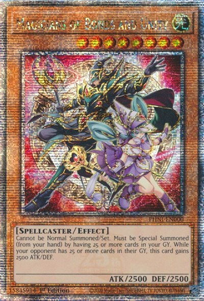 Magicians of Bonds and Unity (Quarter Century Secret Rare) [PHNI-EN000-QCSR]