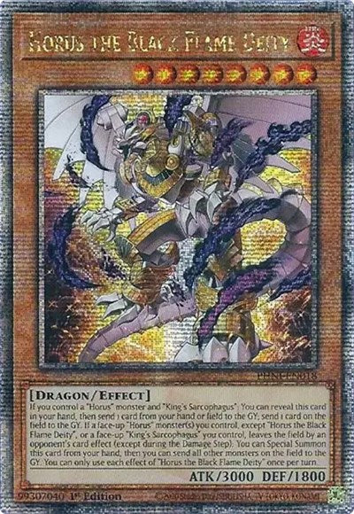 Horus the Black Flame Deity (Quarter Century Secret Rare) [PHNI-EN018-QCSR]