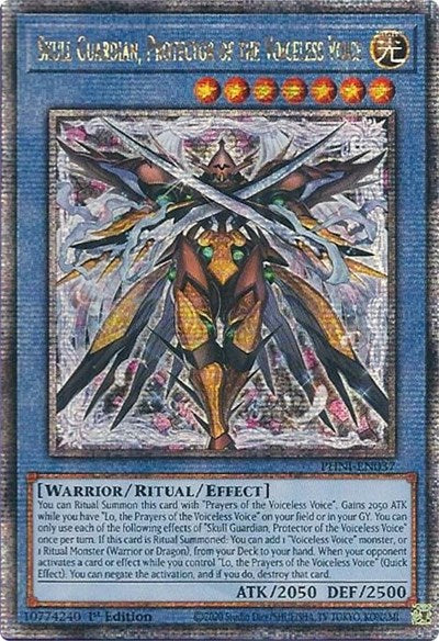 Skull Guardian, Protector of the Voiceless Voice (Quarter Century Secret Rare) [PHNI-EN037-QCSR]