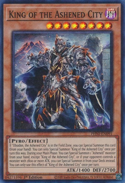 King of the Ashened City (Super Rare) [PHNI-EN091-SuR]