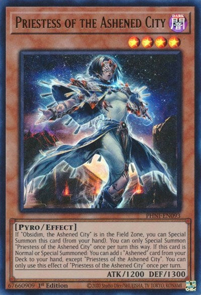 Priestess of the Ashened City (Ultra Rare) [PHNI-EN093-UR]