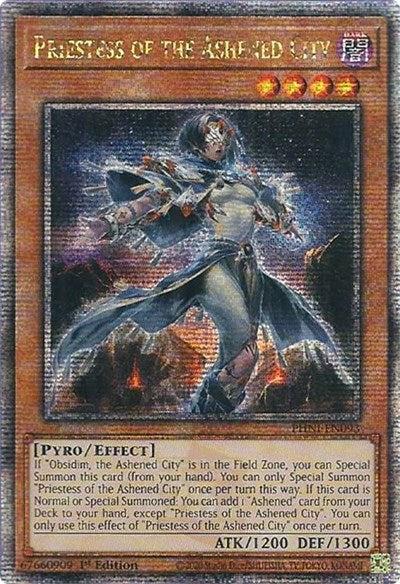 Priestess of the Ashened City (Quarter Century Secret Rare) [PHNI-EN093-QCSR]