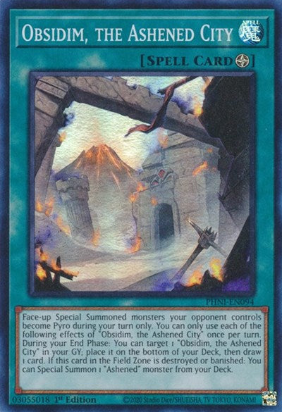 Obsidim, the Ashened City (Super Rare) [PHNI-EN094-SuR]