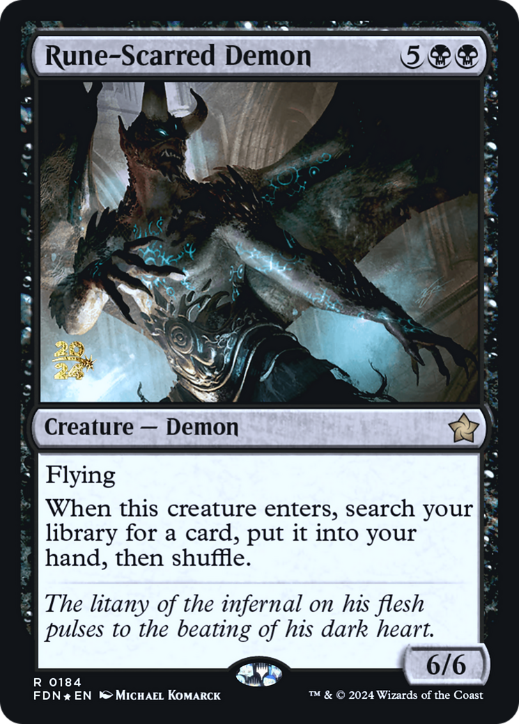 Rune-Scarred Demon - Prerelease Promo [PFDN-184s]