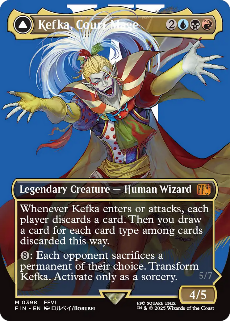 Kefka, Court Mage // Kefka, Ruler of Ruin - Borderless - Full Art [FIN-398]
