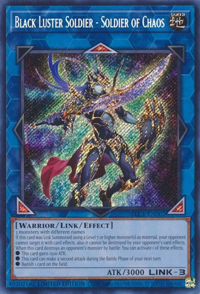 Black Luster Soldier - Soldier of Chaos (Secret Rare) [BLC1-EN002-SeR]