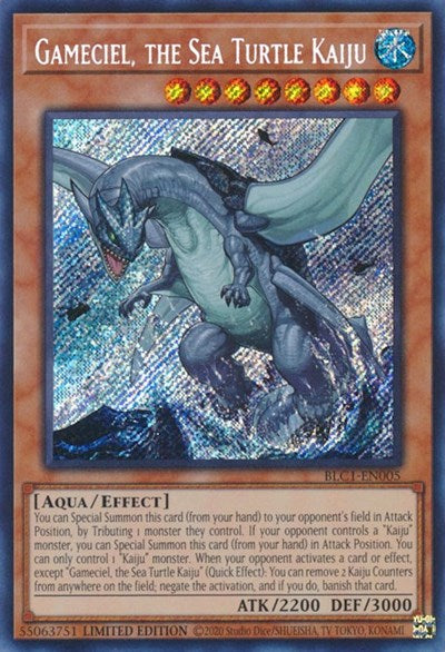 Gameciel, the Sea Turtle Kaiju (Secret Rare) [BLC1-EN005-SeR]