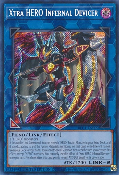 Xtra HERO Infernal Devicer (Secret Rare) [BLC1-EN009-SeR]