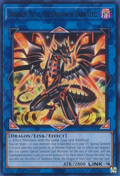 Darkness Metal, the Dragon of Dark Steel (Ultra Rare) [BLC1-EN044-UR]