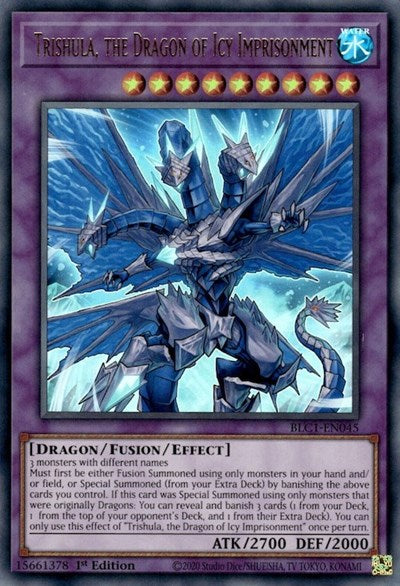 Trishula, the Dragon of Icy Imprisonment (Ultra Rare) [BLC1-EN045-UR]
