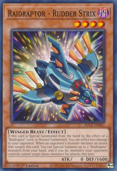 Raidraptor - Rudder Strix (Common) [BLC1-EN047-C]