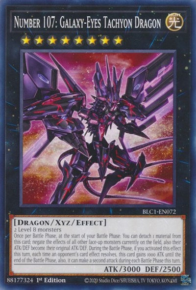 Number 107: Galaxy-Eyes Tachyon Dragon (Common) [BLC1-EN072-C]