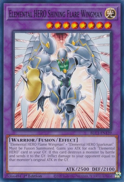 Elemental HERO Shining Flare Wingman (Common) [BLC1-EN139-C]