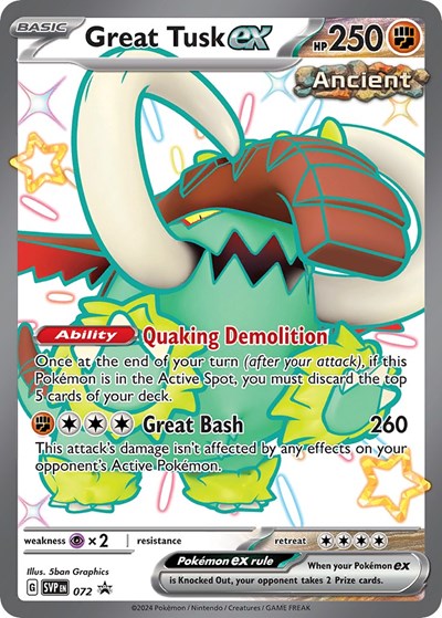 Great Tusk ex - 072 (Promo) [SVP-072-PROMO]
