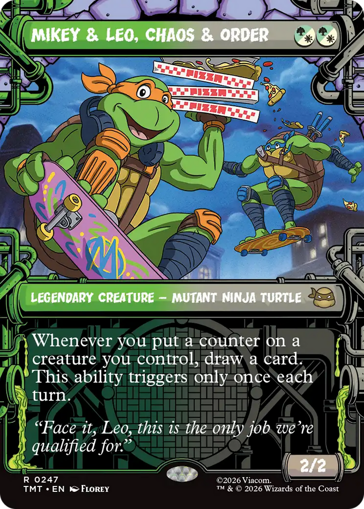 Mikey & Leo, Chaos & Order - Borderless - Showcase [TMT-247]