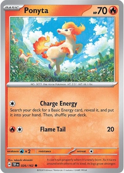 Ponyta - 026/162 (Common) [TEF-026-C]