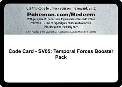 Code Card (SV05: Temporal Forces) [TEF-CODE]