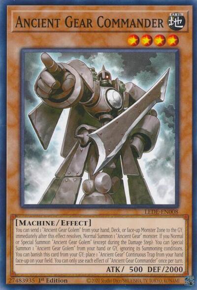 Ancient Gear Commander (Common) [LEDE-EN008-C]