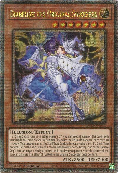 Diabellze the Original Sinkeeper (Quarter Century Secret Rare) [LEDE-EN012-QCSR]