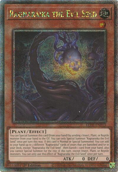 Ragnaraika the Evil Seed (Quarter Century Secret Rare) [LEDE-EN013-QCSR]