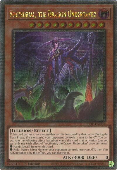 Vouiburial, the Dragon Undertaker (Quarter Century Secret Rare) [LEDE-EN087-QCSR]