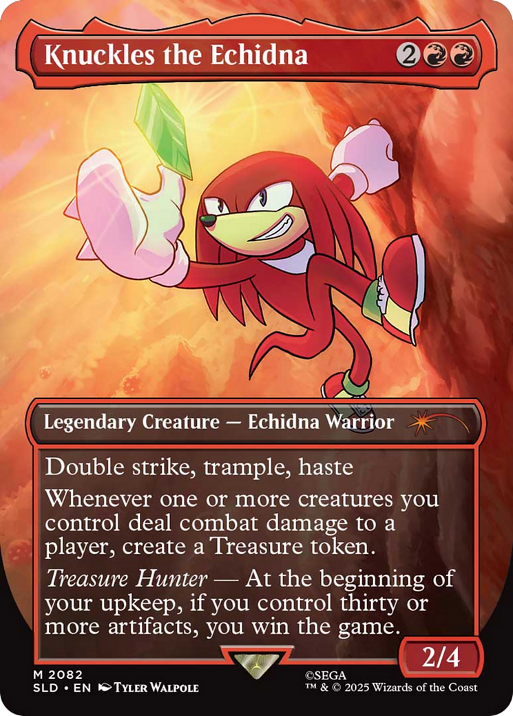 Knuckles the Echidna - Borderless - Full Art [SLD-2082]