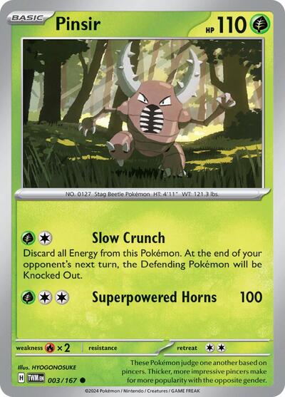Pinsir - 003/167 (Common) [TWM-003-C]