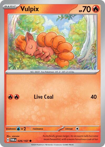 Vulpix - 026/167 (Common) [TWM-026-C]