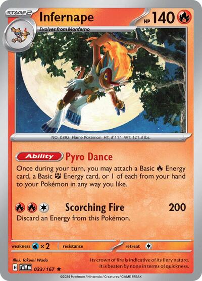 Infernape - 033/167 (Rare) [TWM-033-R]