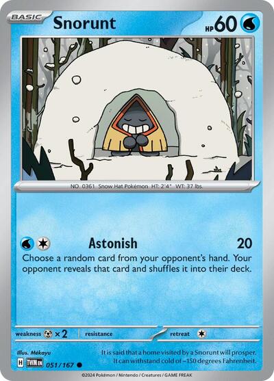 Snorunt - 051/167 (Common) [TWM-051-C]
