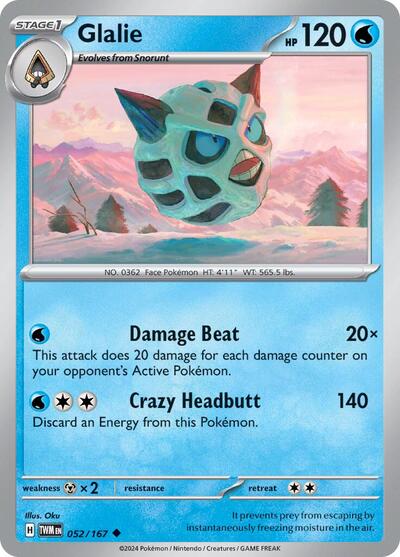 Glalie - 052/167 (Uncommon) [TWM-052-U]