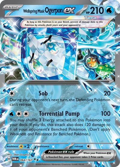 Wellspring Mask Ogerpon ex - 064/167 (Double Rare) [TWM-064-DR]