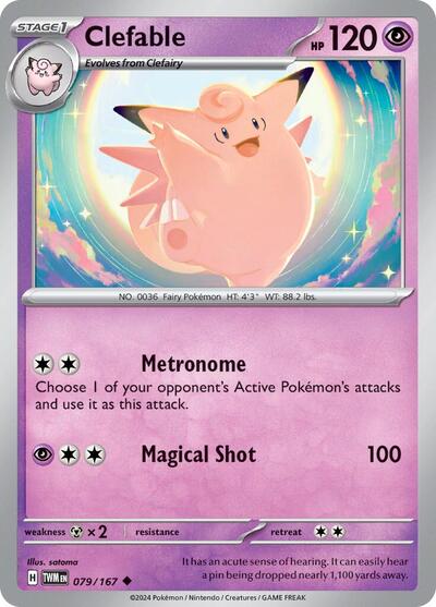 Clefable - 079/167 (Uncommon) [TWM-079-U]