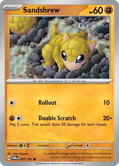 Sandshrew - 097/167 (Common) [TWM-097-C]