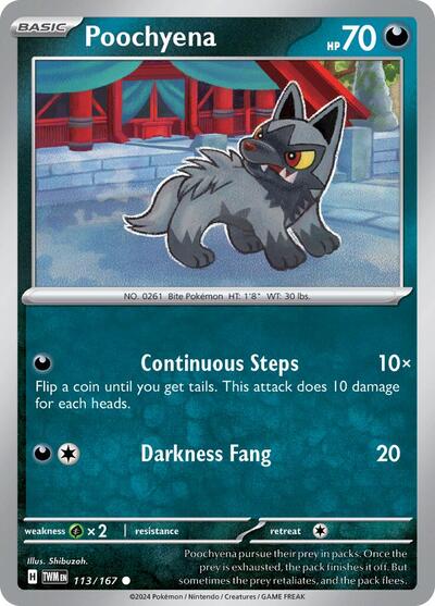 Poochyena - 113/167 (Common) [TWM-113-C]