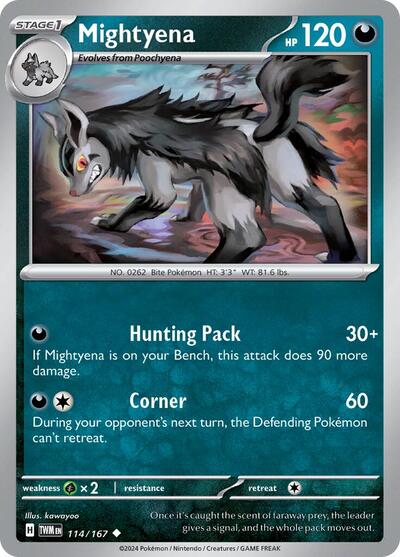 Mightyena - 114/167 (Uncommon) [TWM-114-U]