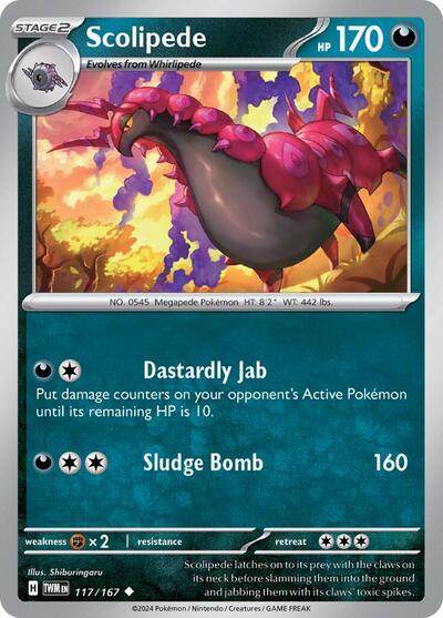 Scolipede - 117/167 (Uncommon) [TWM-117-U]