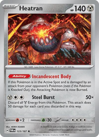 Heatran - 123/167 (Rare) [TWM-123-R]