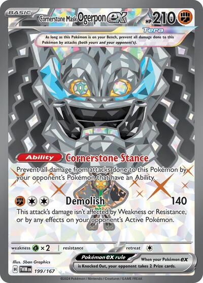 Cornerstone Mask Ogerpon ex - 199/167 (Ultra Rare) [TWM-199-UR]