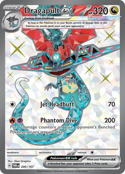 Dragapult ex - 200/167 (Ultra Rare) [TWM-200-UR]