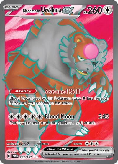 Bloodmoon Ursaluna ex - 202/167 (Ultra Rare) [TWM-202-UR]