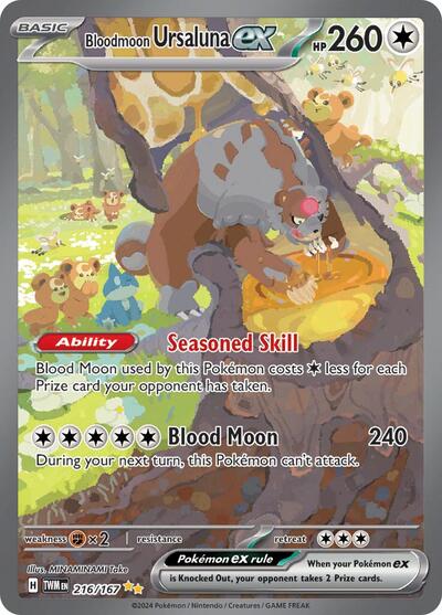 Bloodmoon Ursaluna ex - 216/167 (Special Illustration Rare) [TWM-216-SIR]