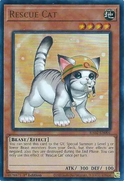 Rescue Cat (Ultra Rare) (Alternate Art) [RA02-EN001-UR]