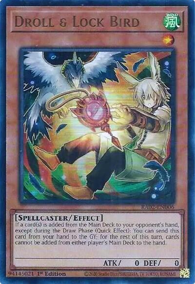 Droll & Lock Bird (Ultra Rare) (Alternate Art) [RA02-EN006-UR]