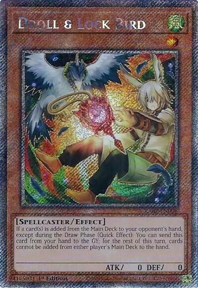 Droll & Lock Bird (Platinum Secret Rare) (Alternate Art) [RA02-EN006-PlSR]
