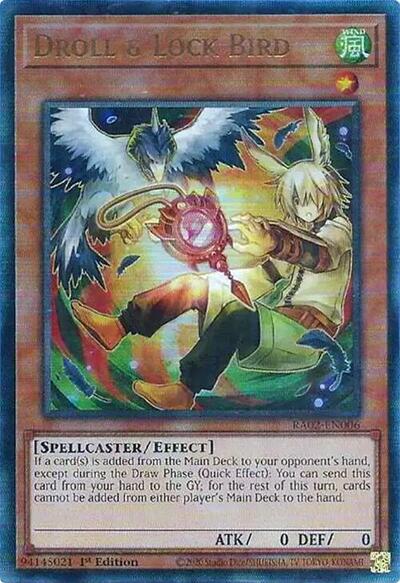 Droll & Lock Bird (Prismatic Ultimate Rare) (Alternate Art) [RA02-EN006-PUR]