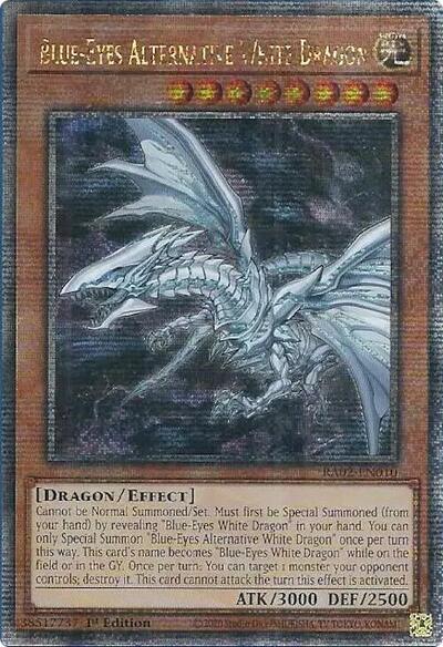 Blue-Eyes Alternative White Dragon (Quarter Century Secret Rare) [RA02-EN010-QCSR]