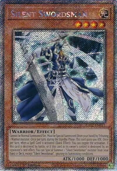Silent Swordsman (Platinum Secret Rare) [RA02-EN011-PlSR]