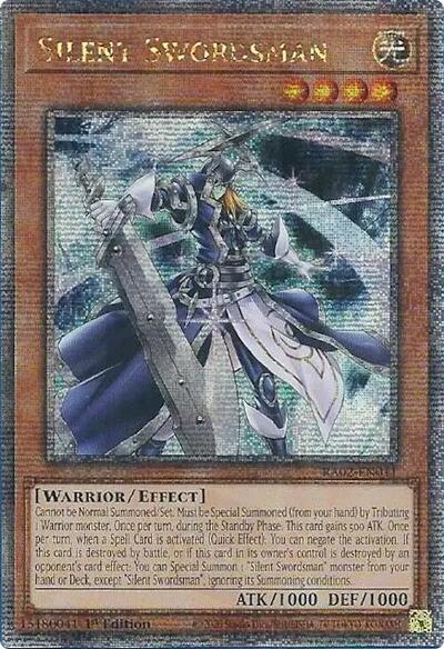 Silent Swordsman (Quarter Century Secret Rare) [RA02-EN011-QCSR]