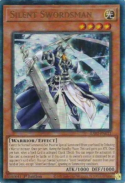 Silent Swordsman (Prismatic Ultimate Rare) [RA02-EN011-PUR]